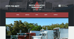 Desktop Screenshot of dutchcountrytransport.com